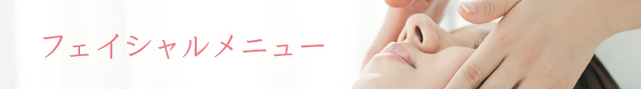 フェイシャルメニュー